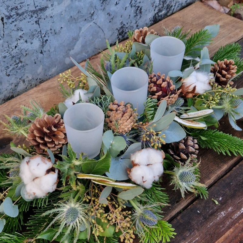 Neutral Winter Centrepiece