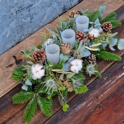 Neutral Winter Centrepiece
