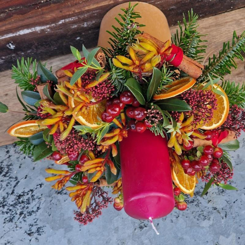 Christmas Glow Candle Design