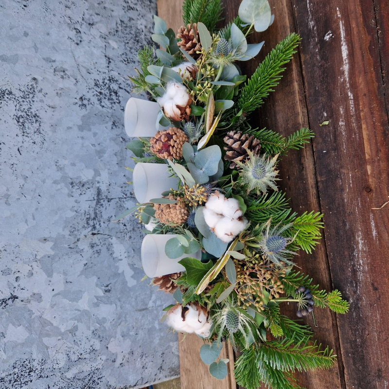 Neutral Winter Centrepiece