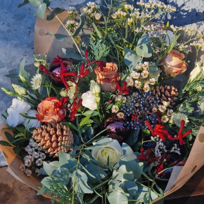 Winterwood Bouquet (Hand Tied)