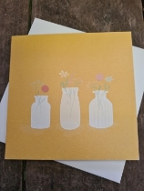 Greeting Card   3 Vases