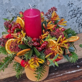 Christmas Glow Candle Design