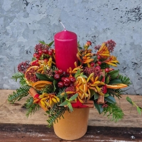 Christmas Glow Candle Design