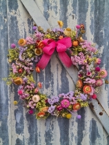 Bright Dried Wreath