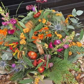 Festive Flame (Aqua Hand Tied)