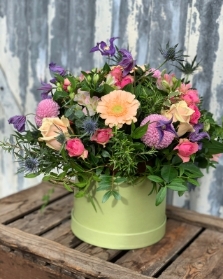 Floral Burst Hat Box