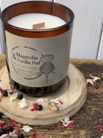 Magnolia & Vanilla Pod Candle by Thistle & Wax