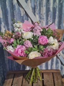 Peony Paradise Hand Tied